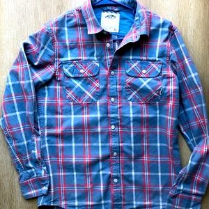 Vans Men’s Plaid Button-down Shirt Size Medium